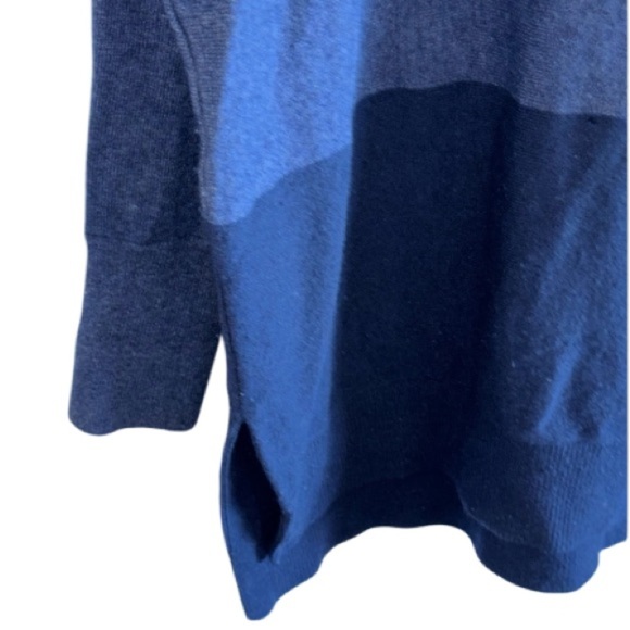 Athleta WOOL CASHMERE STARGAZER PULLOVER NAVY Sz Large - Picture 9 of 12